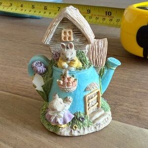 Charming Cottage Teapot with Pastel Accents